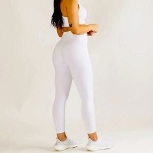 NWT Alphalete Pulse Surge Leggings White Size Large